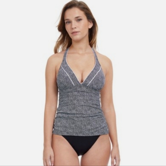 Profile By Gottex Other - Profile by Gottex Colette V-Neck Halter Tankini Top